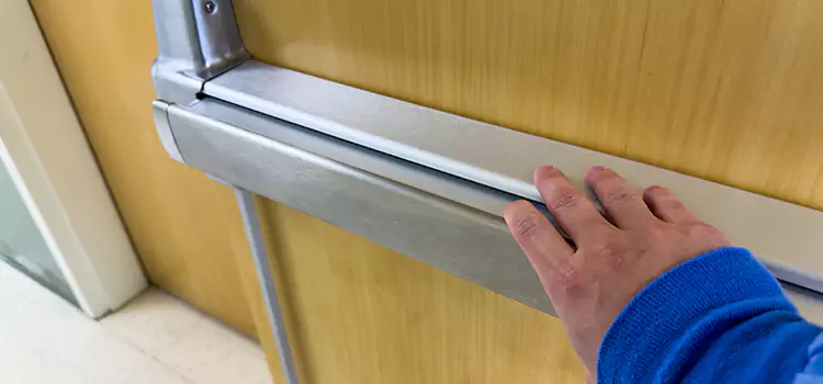 Installing a Push Bar on a Door Kyle